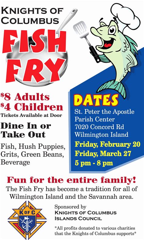 church fish fry flyer